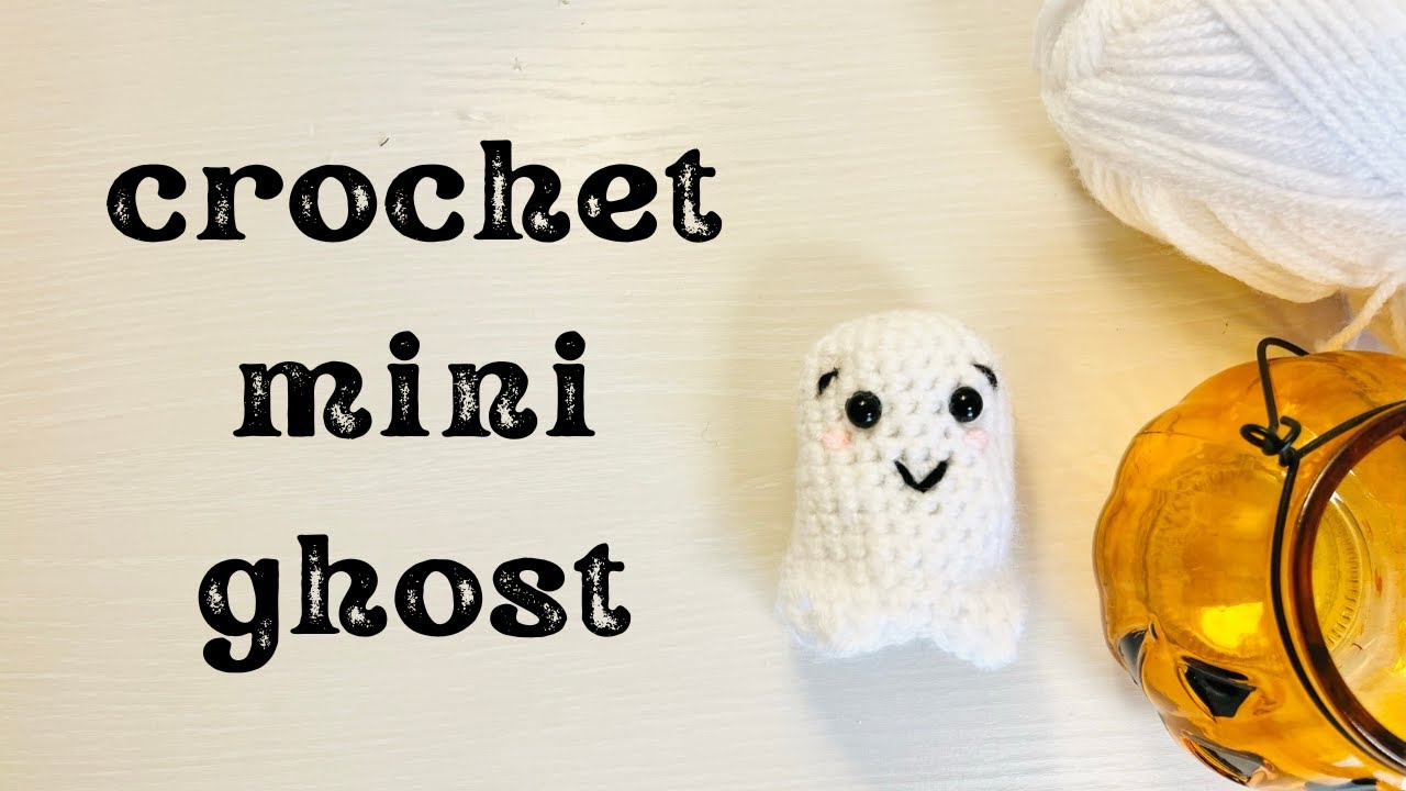 Crochet Mini Ghost Tutorial 👻 DIY Halloween decor