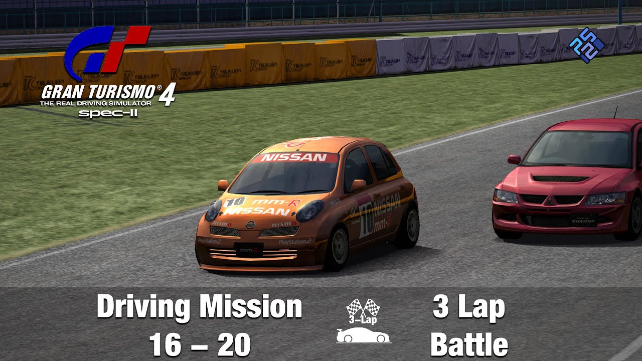 Gran Turismo 4 SPEC II - Driving Mission 16 - 20 (3 Lap Battle) - Playthrough