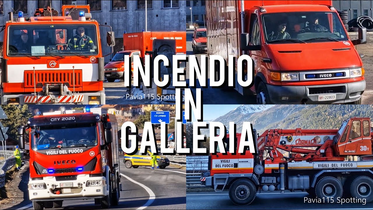 [MilanoCortina26] Esercitazione VVF in galleria - Incendio camion GNL | APS AG NBCR - VVF Sondrio