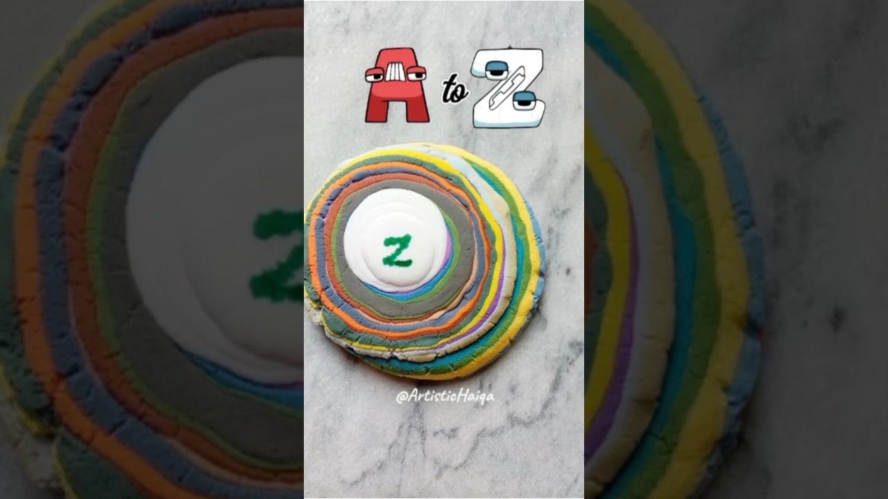 A to Z Colour Mixing 🔥#colormixing #alphabetlore #atoz #shorts #satisfying