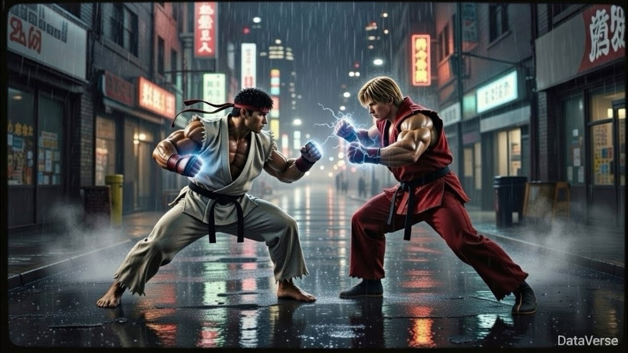 Street Fighter | Reimagining of Arcade Combat #DataVerseLoop #StreetFighter #Gaming #Cinematic #RYU