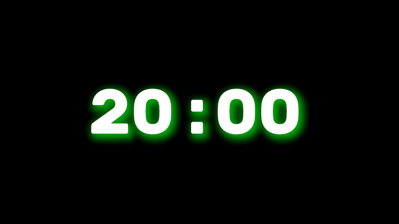20-Minute Silent Timer – 20-Minute Silent Countdown with Alarm 🔔 at the End | Online Stopwatch Time