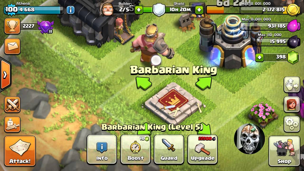 Clash of Clans Barbarian King Roar