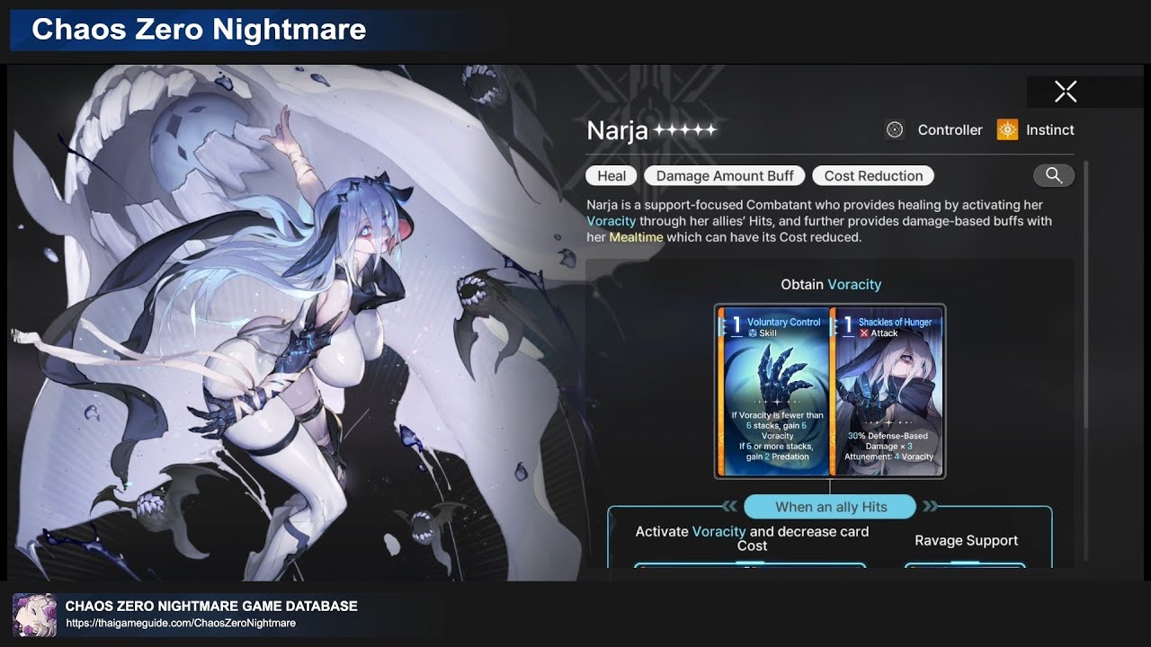 【Official In-Game Guide】 How to Play Narja &mdash;  Virtual Tactical Simulation | Chaos Zero Nightmare