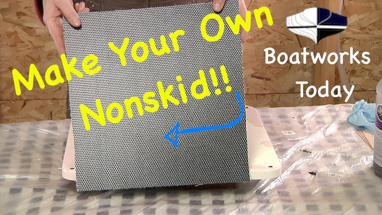 Make A Fiberglass Mold Of Your Gelcoat Nonskid For Repair!