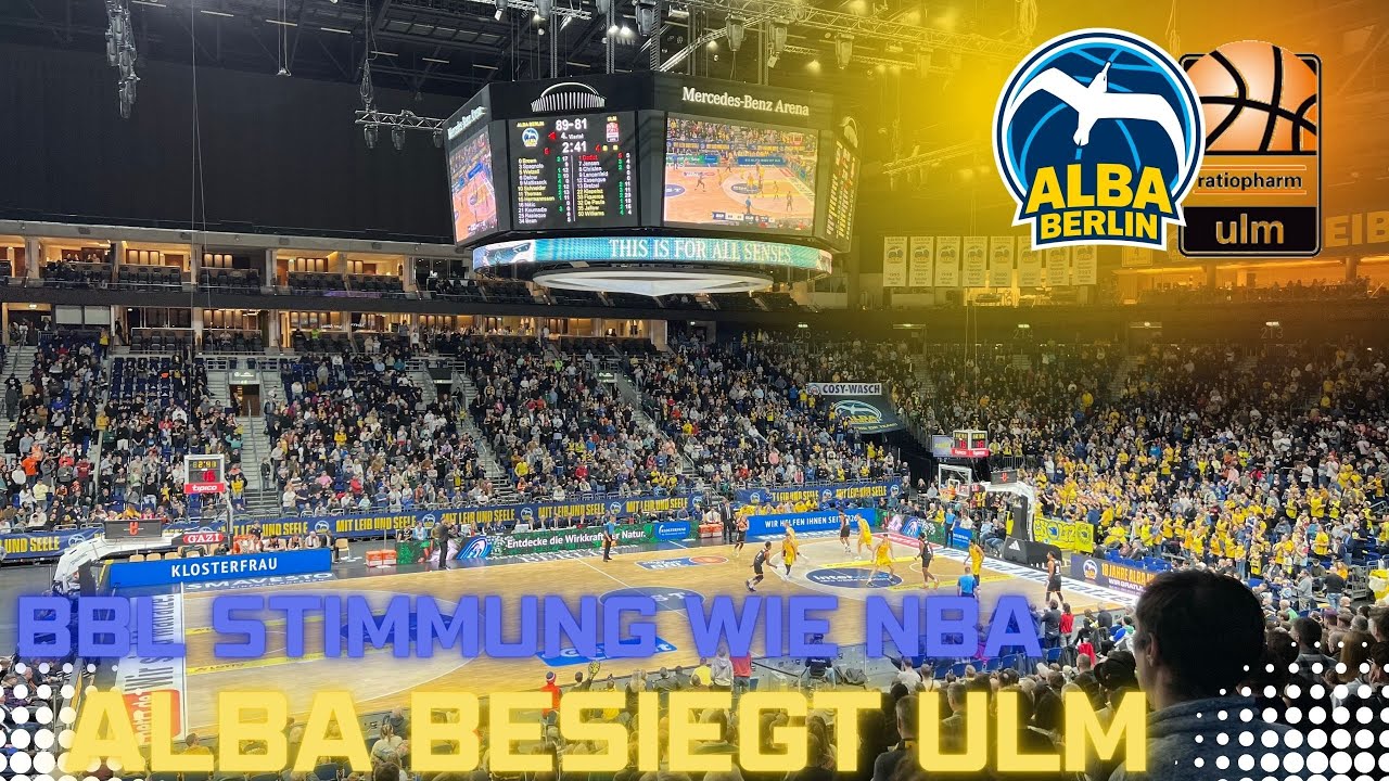 WAHNSINNS-COMEBACK VON ALBA! DRAMATIK!!!  / Alba Berlin vs. Ratiopharm Ulm / FANPRIMUS ARENAVLOG