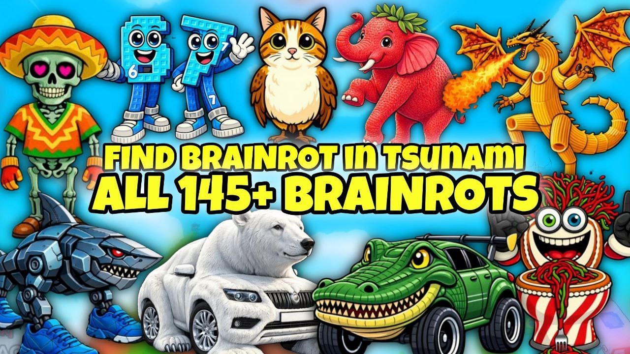 How to get ALL 145 BRAINROTS in Find Brainrot in Tsunami 145 | Roblox