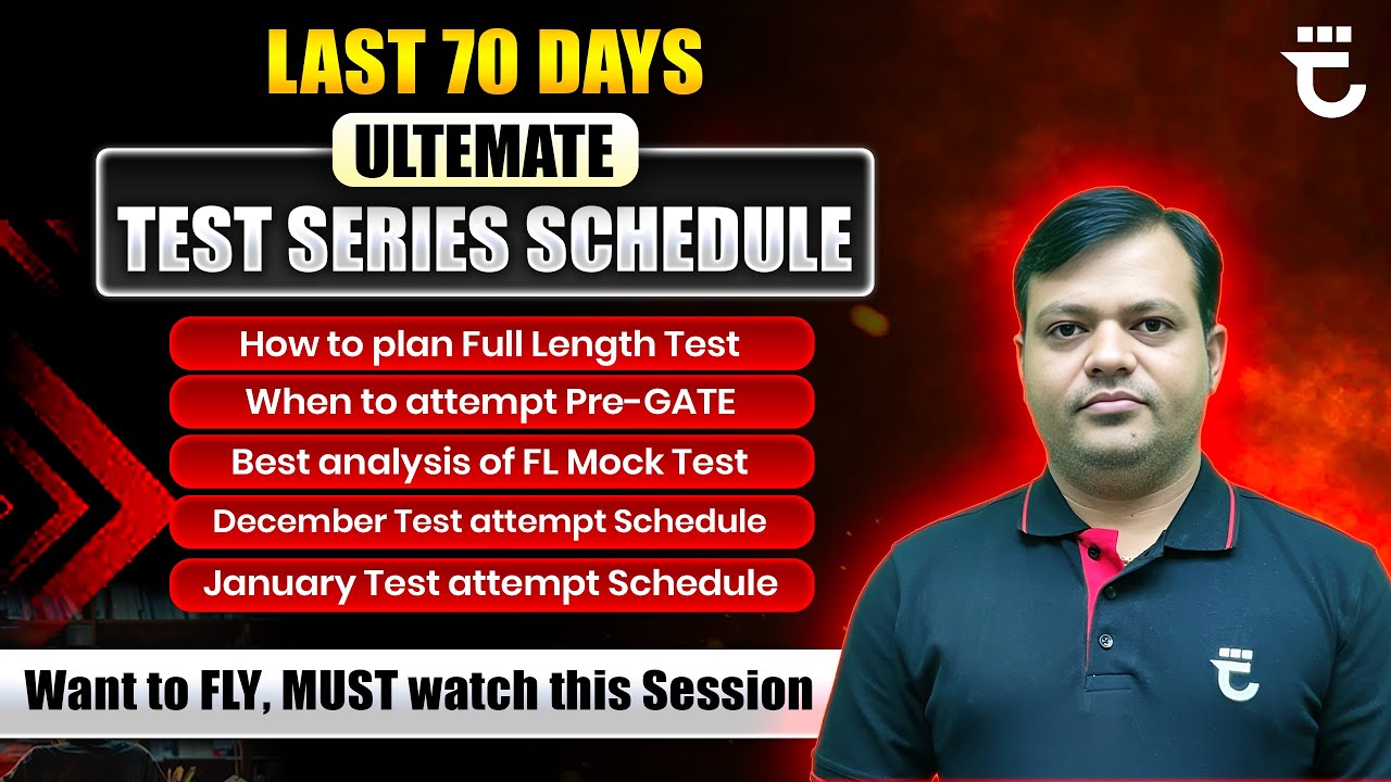 Ultimate Test Series Schedule for Last 70 Days | Rank-Making Strategy Convert Preparation Into RANK!