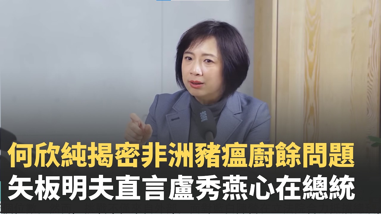 盧秀燕訪美11天？何欣純：台中市長該為城市發聲 @矢板明夫Newtalk @鄭弘儀-寶島全世界 