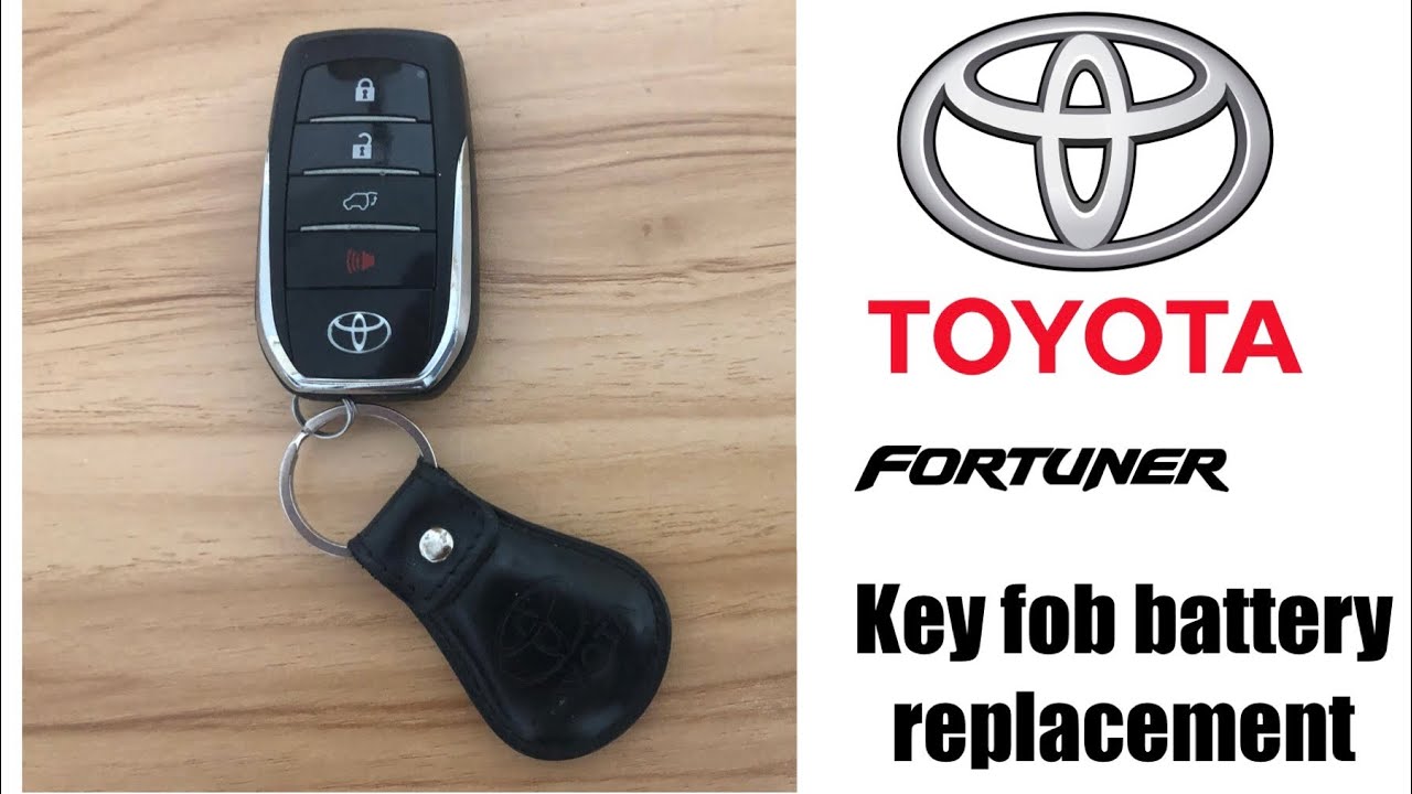 How to replace battery for Toyota Fortuner key fob // Keyless key fob