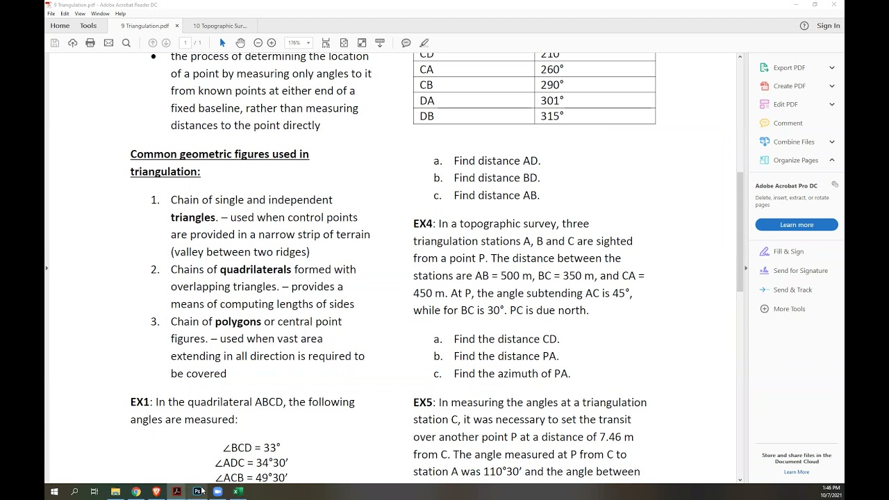 Triangulation | Surveying Lesson (2/2)