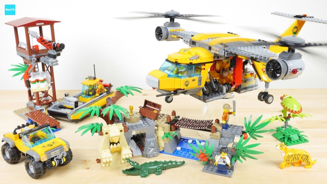 レゴ シティ ジャングル探検飛行機と古代遺跡 60162 ／ LEGO City Jungle Air Drop Helicopter 60162