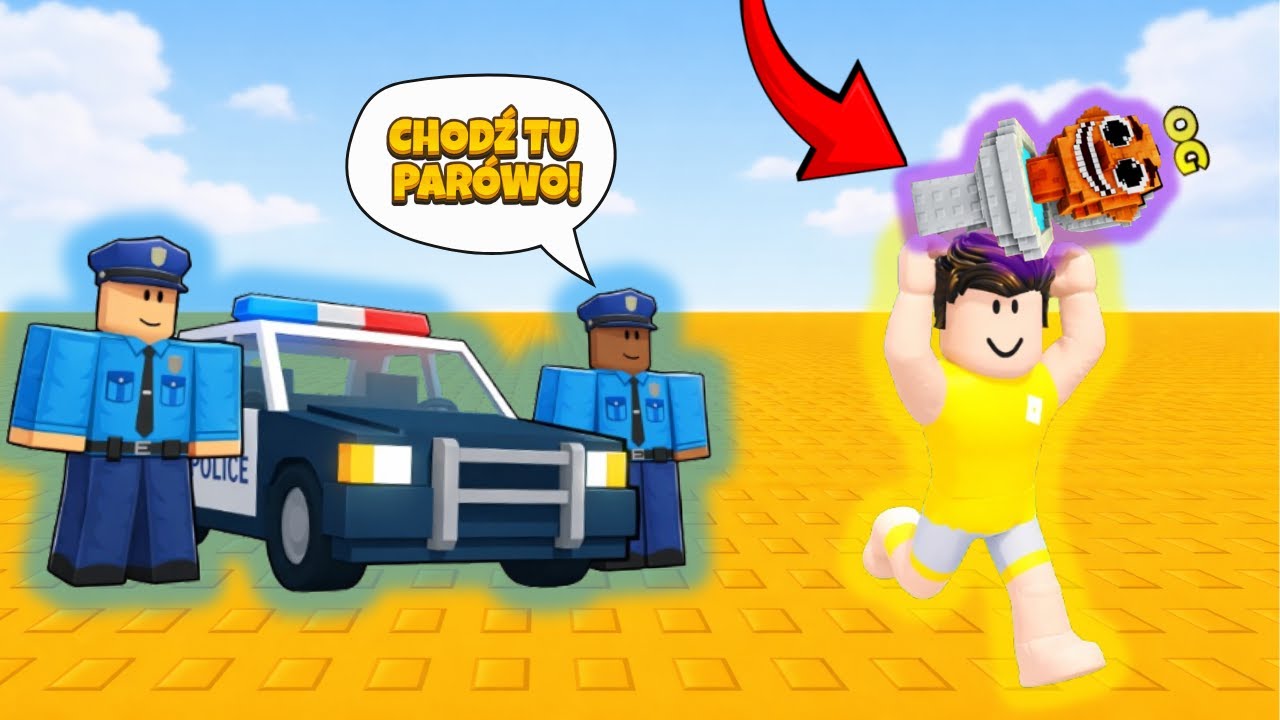 UCIEKAM PRZED POLICYJNYM TSUNAMI ABY ZDOBYĆ BRAINROTY W ROBLOX! 😬