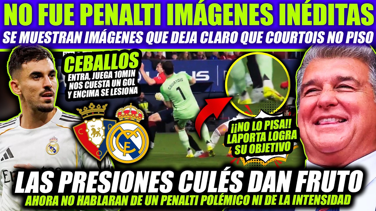 ¡ESCÁNDALO! MADRID TIENE IMÁGENES INÉDITAS ¡NO ERA PENALTI COURTOIS! CEBALLOS NOS HUNDE Y SE LESIONA