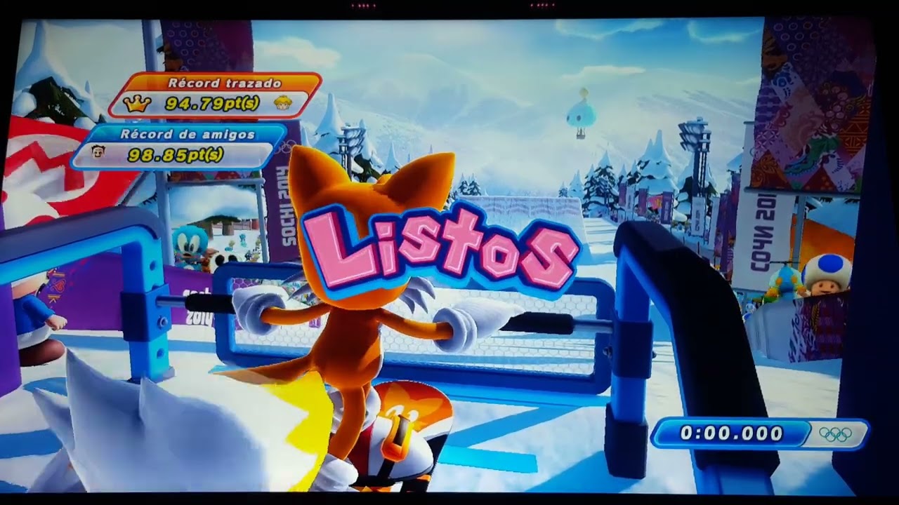 Mario & Sonic Sochi 2014 Snowboard Slopestyle #27 (Mario Vs Sonic Vs Tails) + Dr. Eggman Fails
