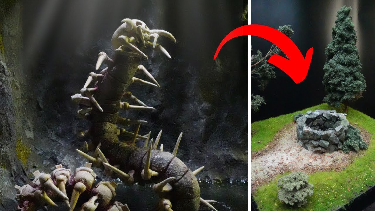 Skull Centipede in Abandoned Well / Diorama / Phobia