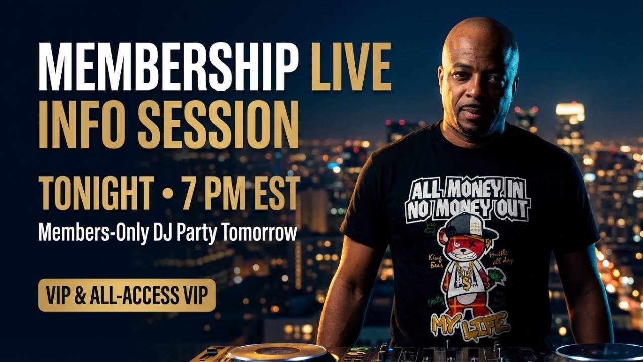 TONIGHT @ 7 PM EST – MEMBERSHIP INFO SESSION (LIVE)