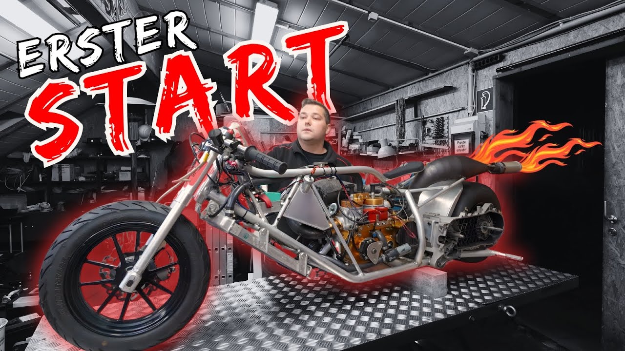 Roller Dragster 250ccm 2 Zylinder 2Takt, startet er nach 7 Jahren? Defekt gefunden!!