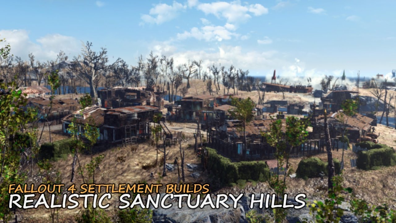 Fallout 4 - Realistic Sanctuary Hills Settlement