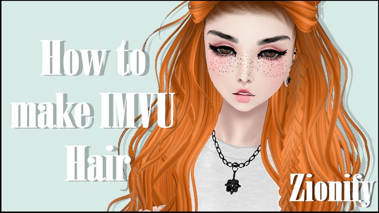 IMVU Creating: How to make hair textures and add baby hair mesh.