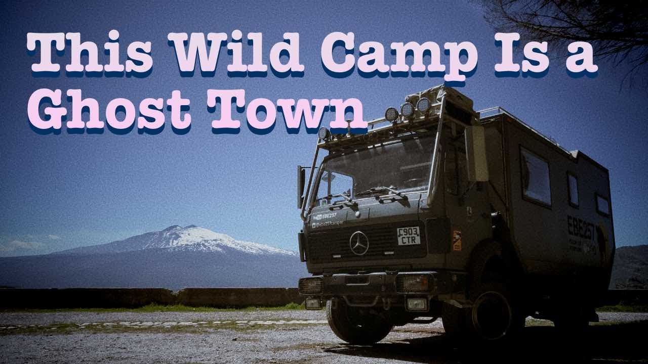 Best Wild Camping Place In Italy, Overlooking Mt Etna, The ghost town of Borgo Schisina. Urbex