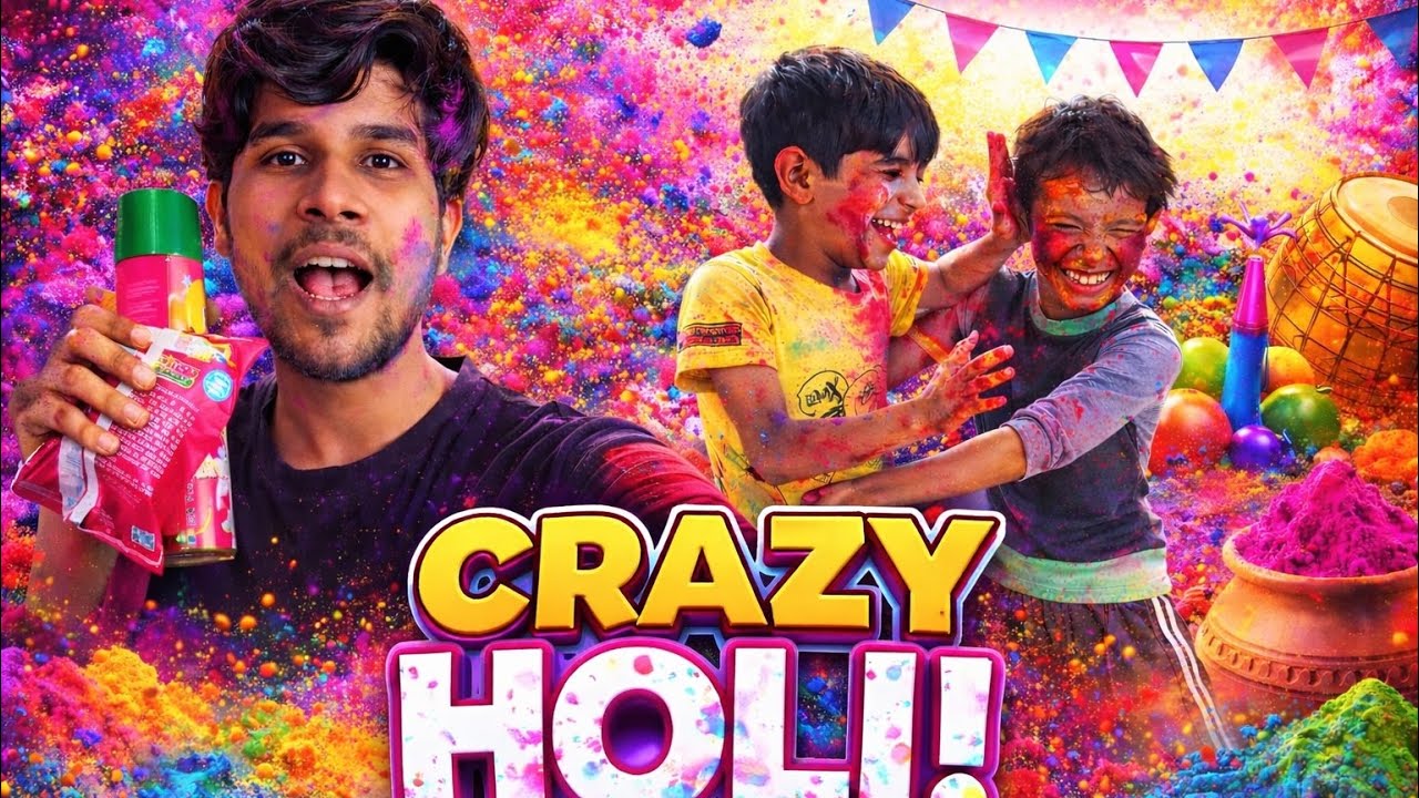 Holi 🌈Got Out of Hand… (Not Sorry) 😂🎨