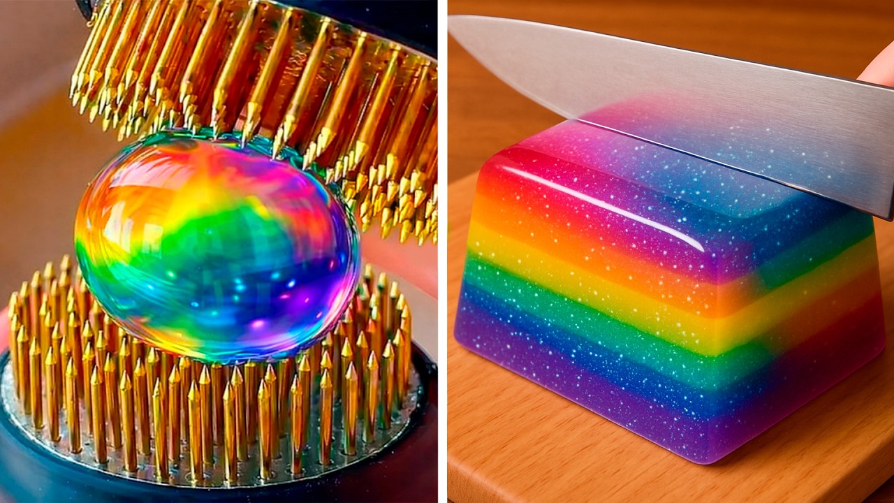 8 Hours of Oddly Satisfying Videos with Calming Music for Stress Relief & Sleep