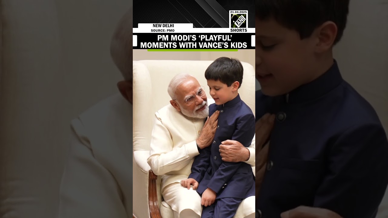 JD Vance India Visit: PM Modi&rsquo;s &lsquo;playful&rsquo; moments with US VP JD Vance&rsquo;s kids at 7LKM