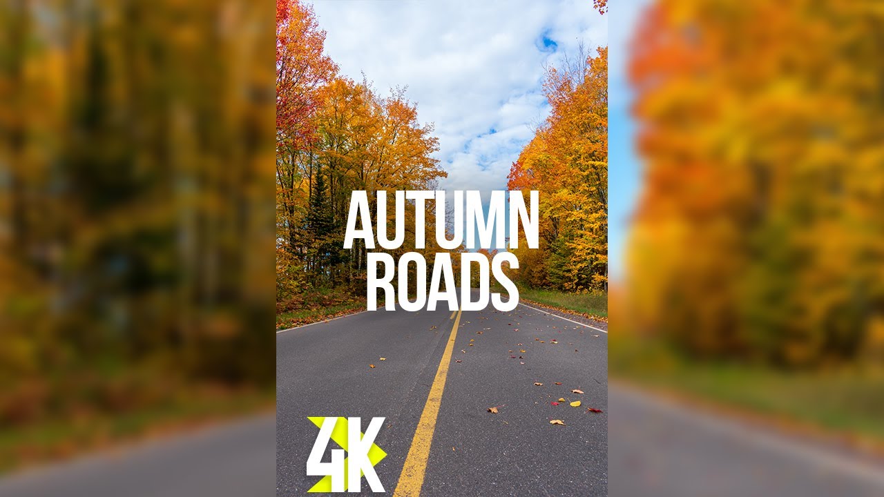 Autumn Scenic Roads of North Cascades NP 4K HDR - The Beauty of Fall Foliage for Vertical Screens