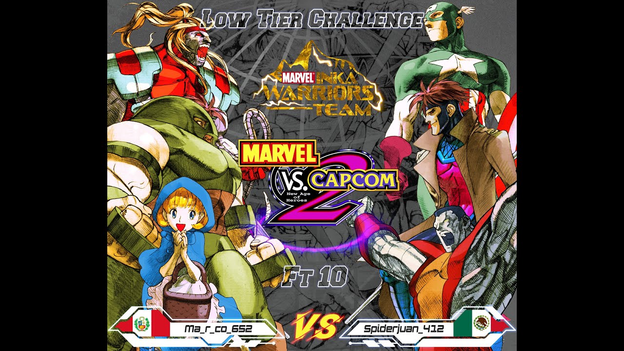 Low Tier Madness !!! Mvc2: Ma_r_co_652 vs Spiderjuan_412  Ft 10:. 23.01.24 #FREEMVC2 PSN 2nd Part