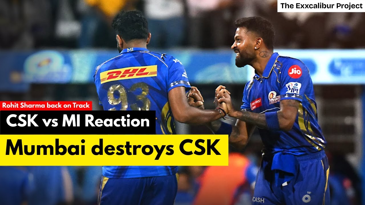 MI vs CSK Reaction | Rohit Sharma 76*(45) | MV Talks