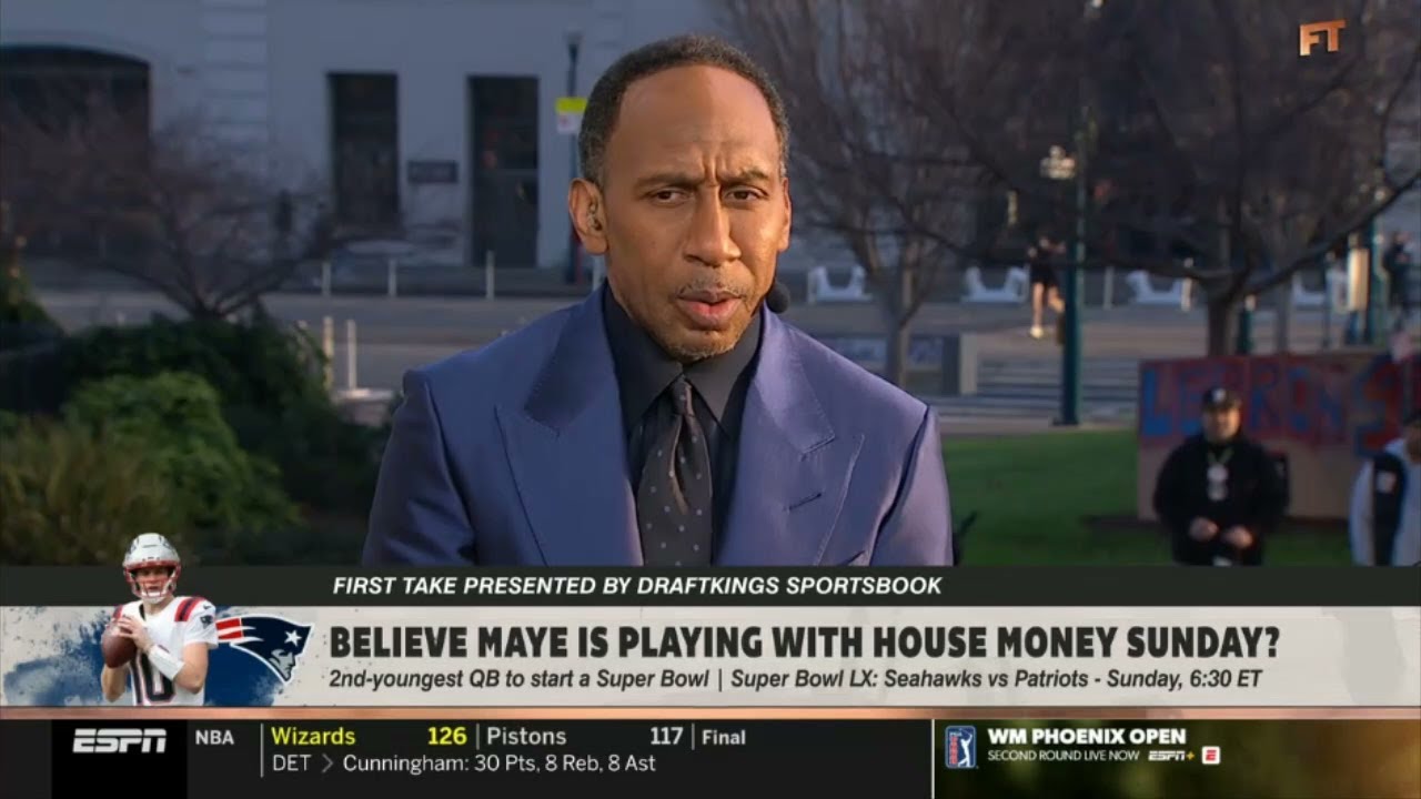 FIRST TAKE | Drake Maye is playing with house money in SB LX! - Stephen A. on Seahawks vs. Patriots