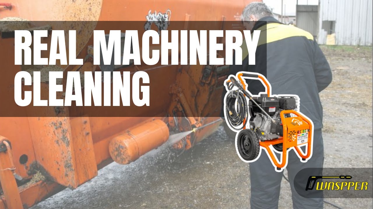 Short Demo of High-Pressure Cleaning of Agricultural Machinery
