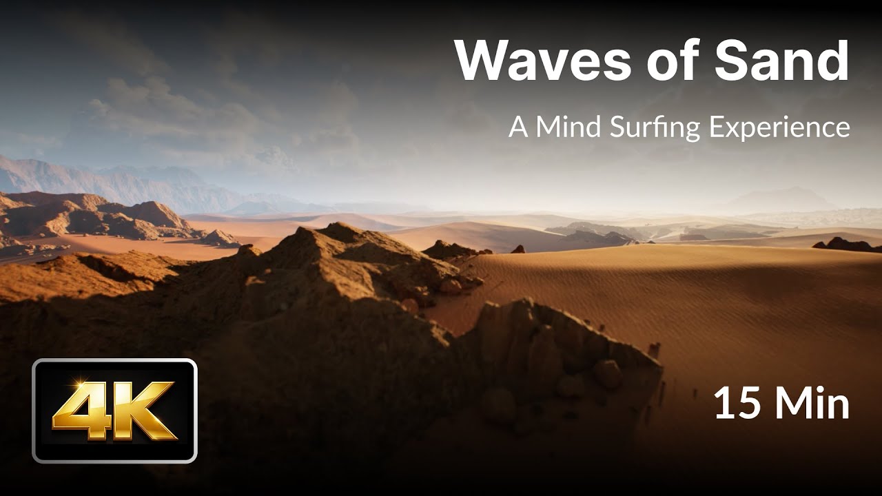 Mind Surfing | Endless Aerial Journey – 4K Calm Desert Ambience