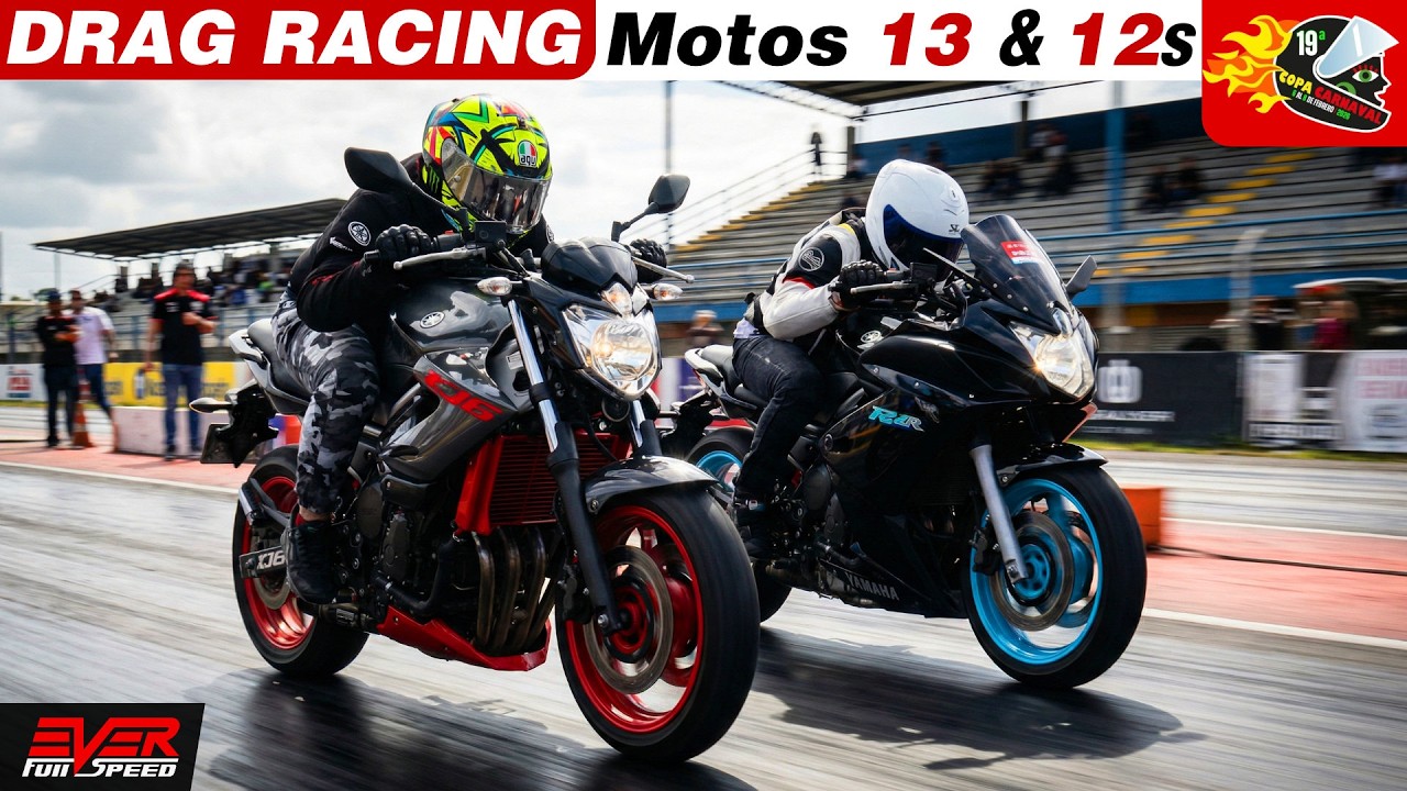 CARRERAS DE MOTOS: Yamaha XJ6 🆚️ Yamaha FZ6R 🆚️ África Twin 🆚️ Suzuki RMZ 🔥13,12s Copa Carnaval 2026