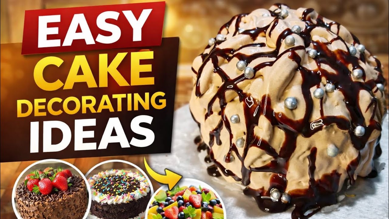 Easy Cake Decorating Ideas at Home | Chocolate Drip Cake Decorating | Simple Cake Design