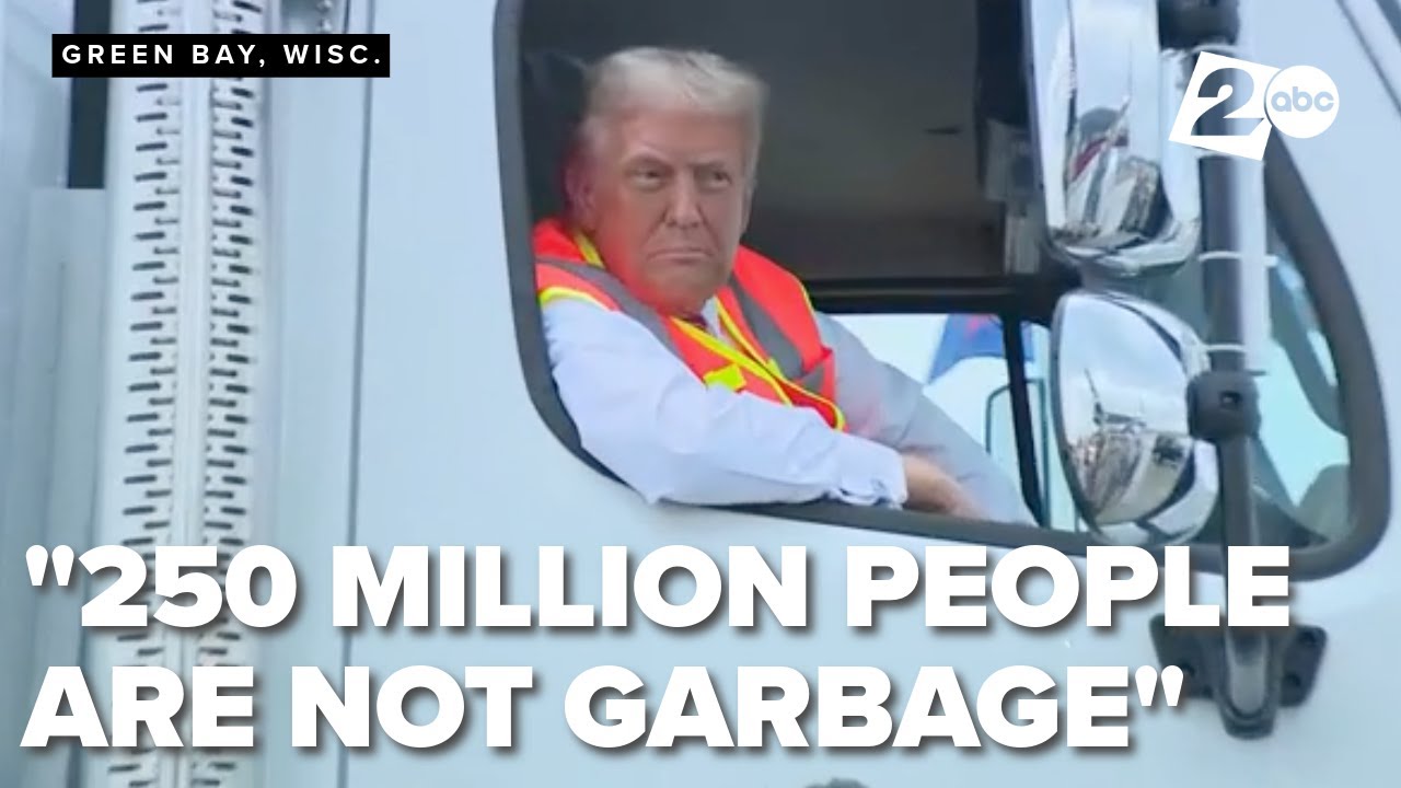 Donald Trump in garbage truck claps back at Biden's controversial comment