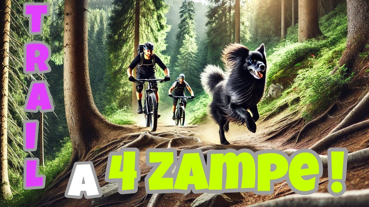 TRAIL a 4 Zampe! 🐾🐾 In Mtb sul Montello con il Capo infuocato 🔥🤣