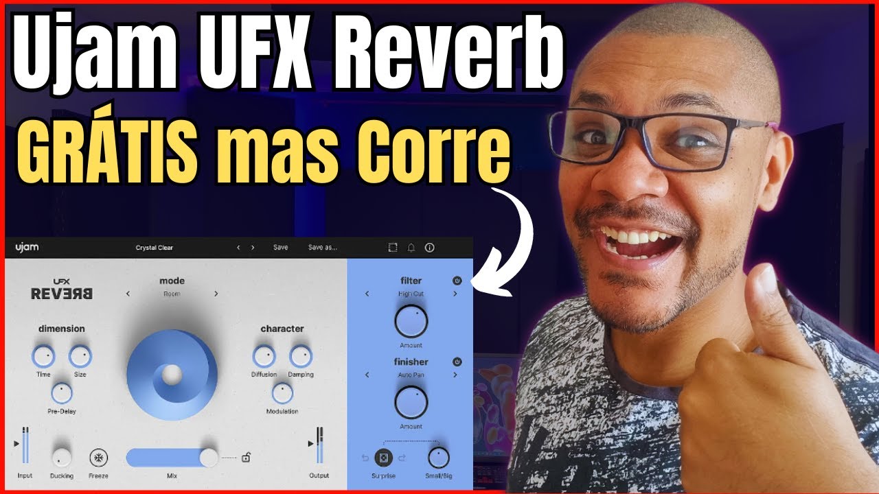 Ujam UFX Reverb - O Reverb Criativo para fazer a diferença na MIXAGEM | GRÁTIS mas CORRE! #mixagem