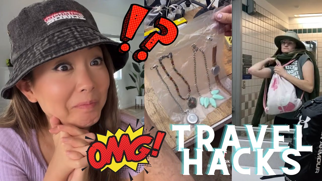 I tried out viral travel hacks!! || OMG?!? 😩😂
