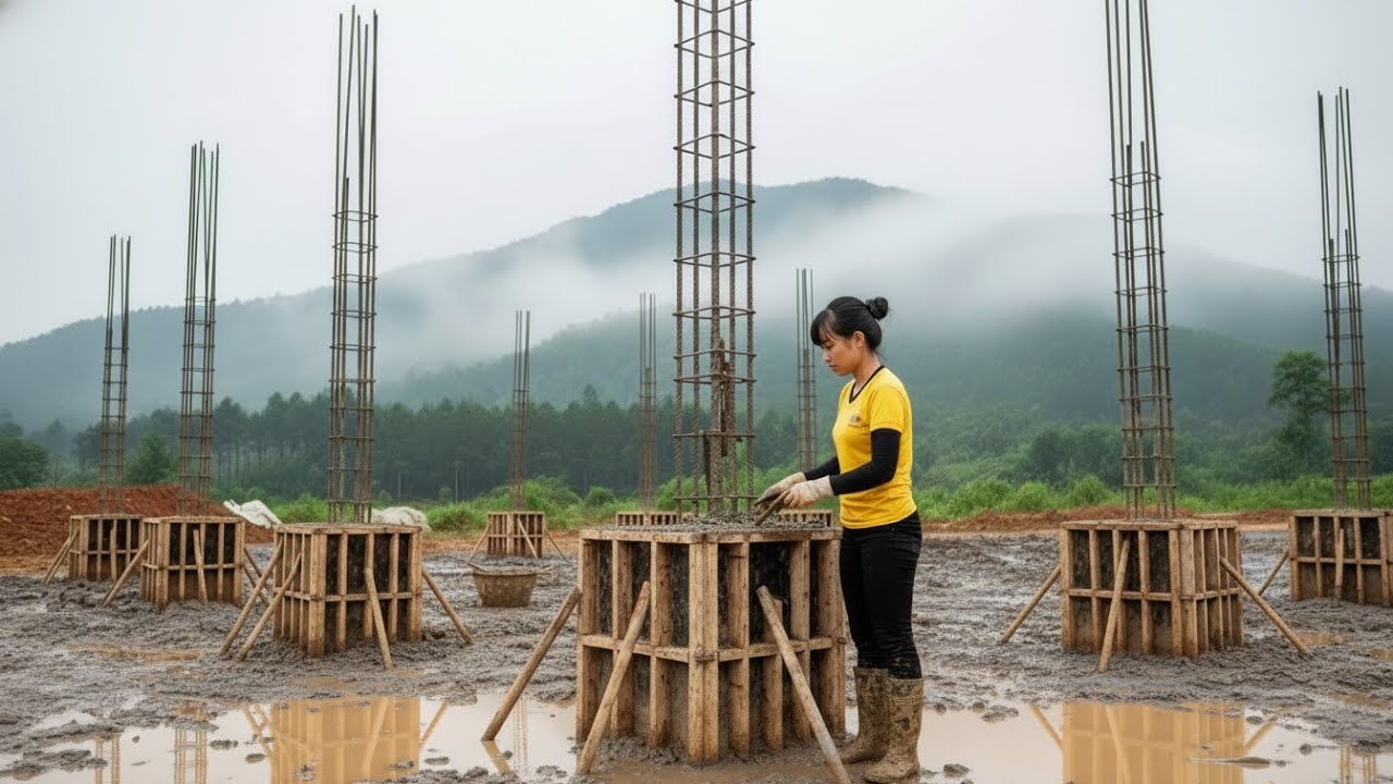 Talented Women Build Luxurious Villa on Swamp in the Forest in 2 Years | By @L&yacute;Ph&uacute;cNhi