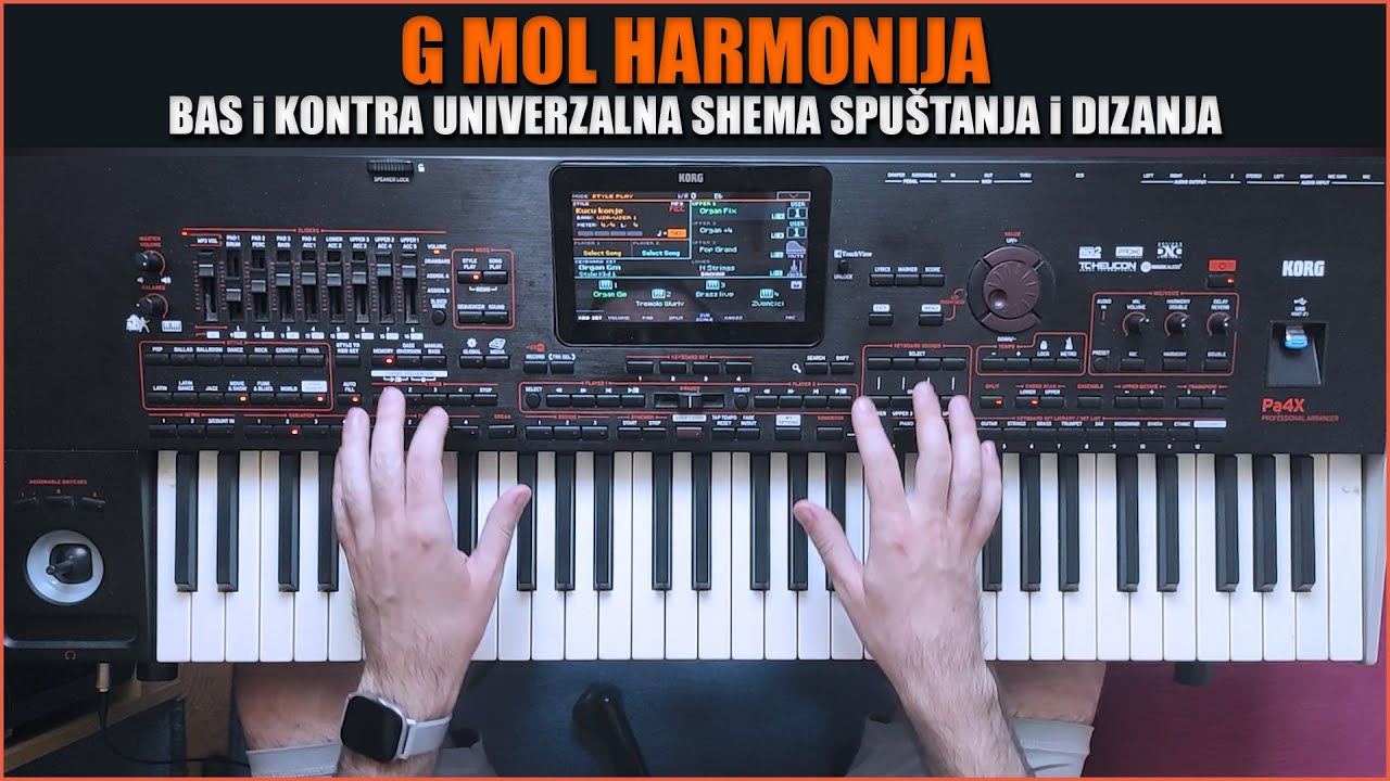 G MOL HARMONIJA BAS i KONTRA, UNIVERZALNA SHEMA | KORG PA4X