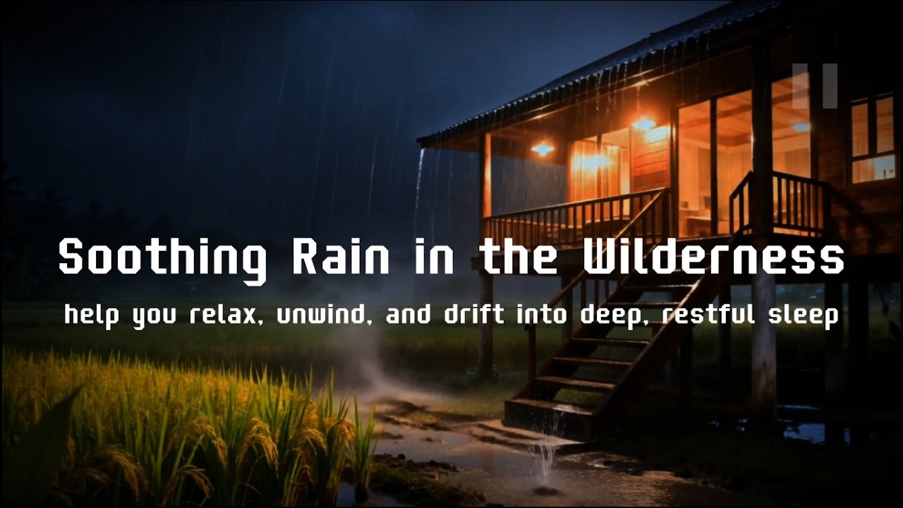 Soothing Rain in the Wilderness 🌿 | Sleep Music Alternative for Insomnia