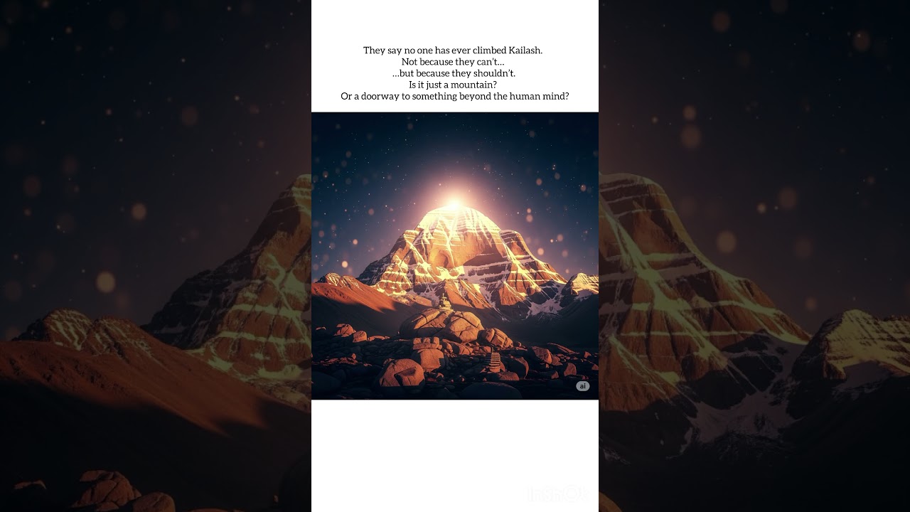 Is mount Kailash just a mountain? Or something beyond&hellip; #shiva #hindumythology #kailash