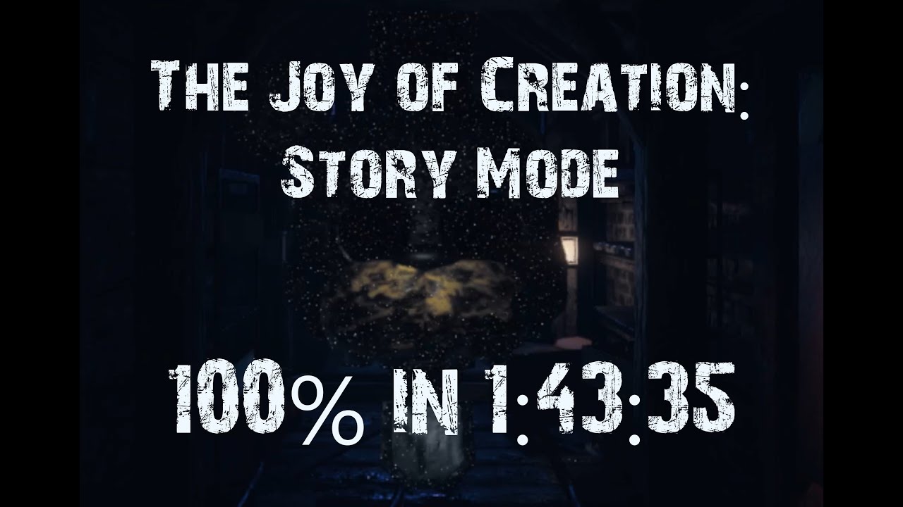 100% IS DEAD!!! | (WR) The Joy of Creation: Story Mode - 100% in 1:43:35