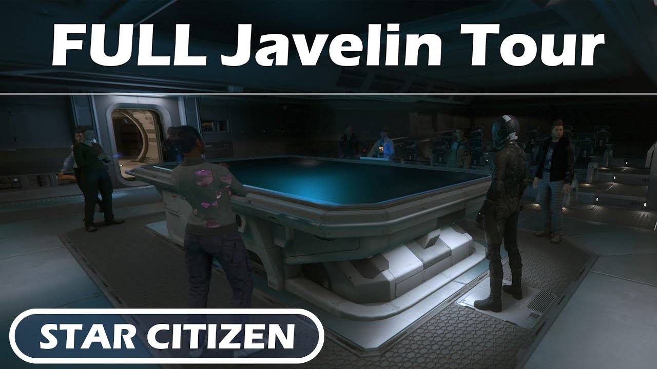 Star Citizen Alpha 3.13.1d - Full Javelin Tour - 4K (SPOILERS for invictus)