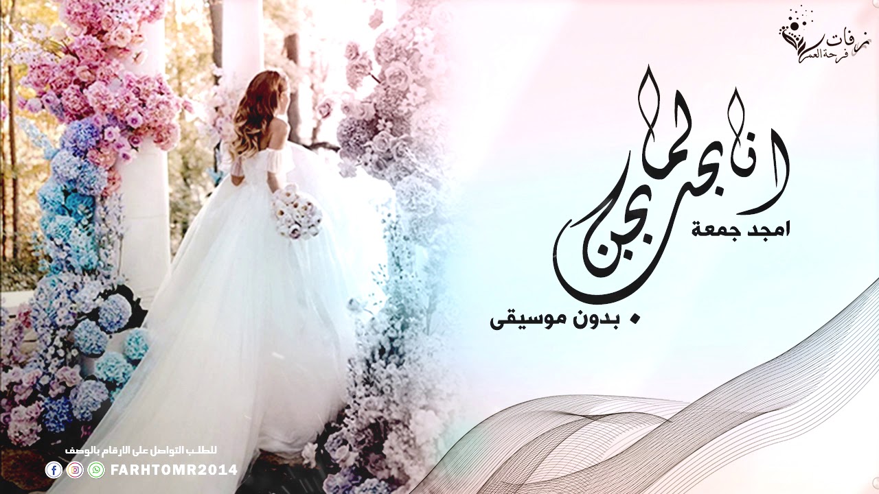 انا لما بحب بجن بدون موسيقى 🎤 امجد جمعه