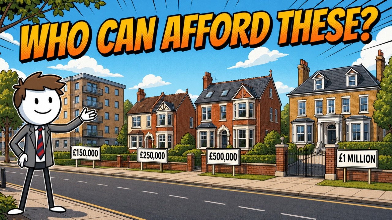 Who Can Afford a &pound;150,000, &pound;250,000, &pound;500,000 and &pound;1 Million House in the UK?