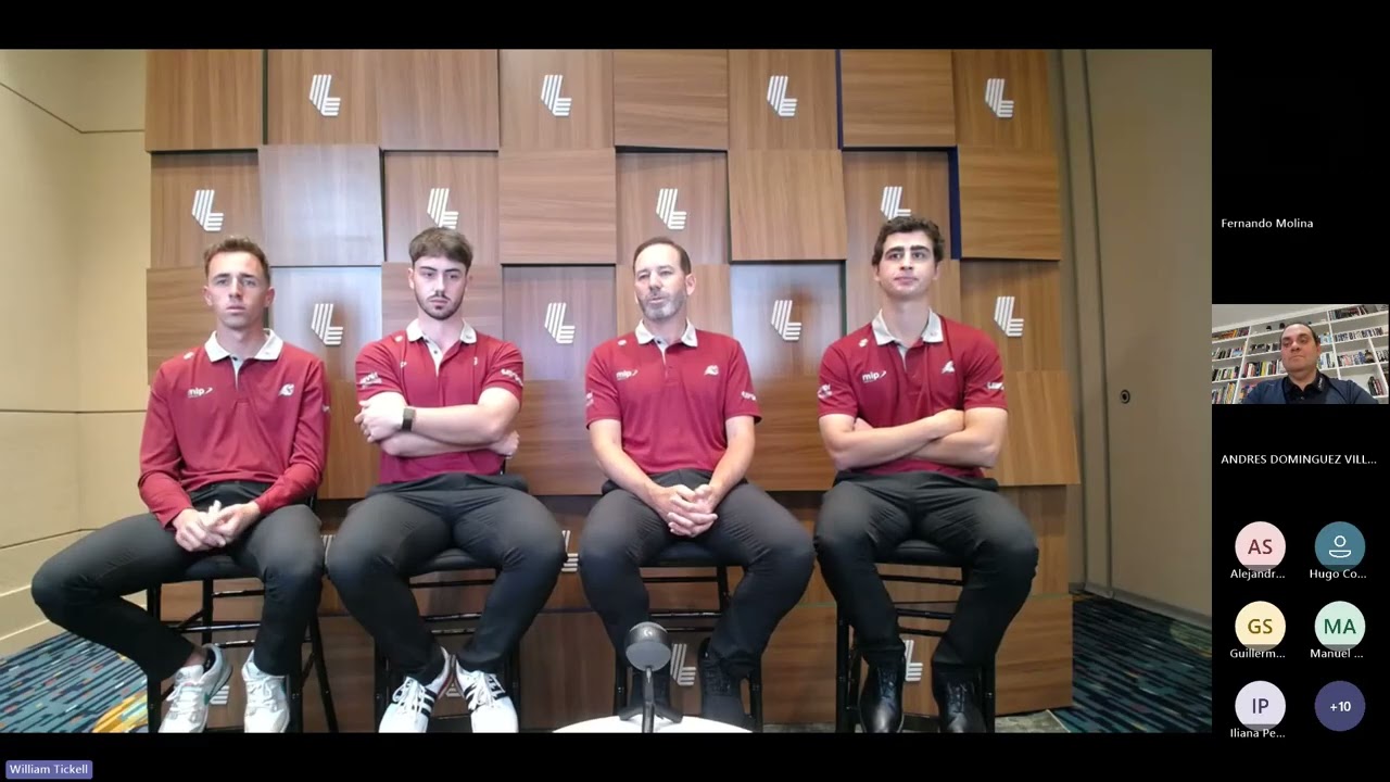 Sergio García - David Puig - Josele Ballester- Luis Masaveu - Rueda de Prensa Fireballs GC