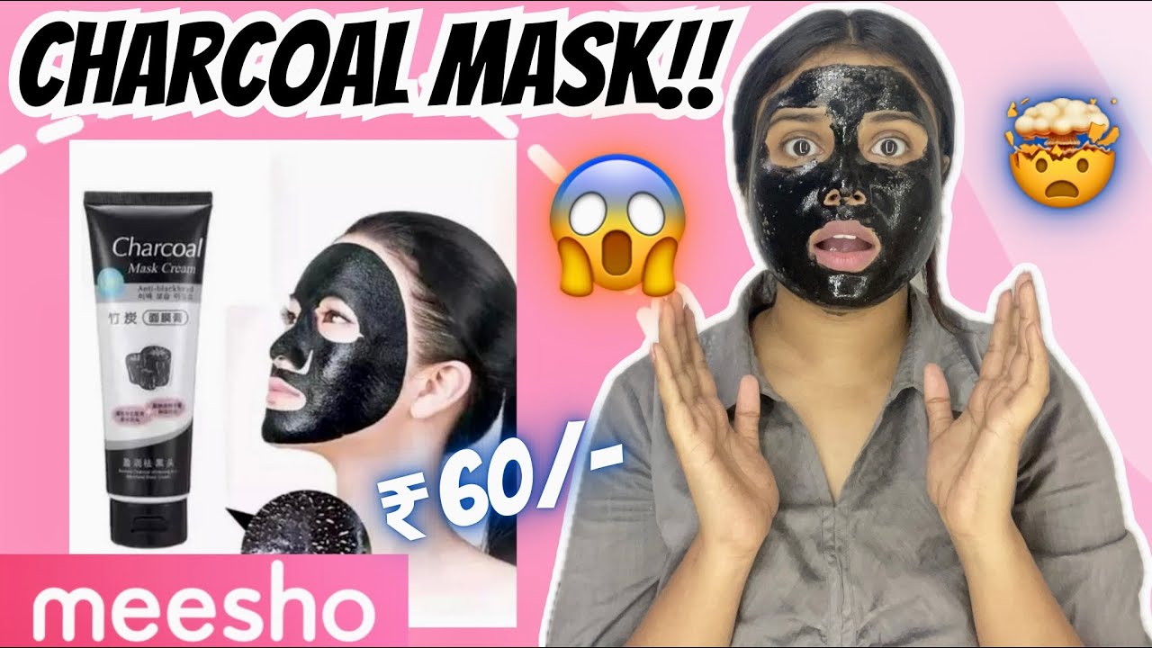 Trying VIRAL Charcoal Face Mask from Meesho😱🤯| Honest Review | Aishwarya Gupta